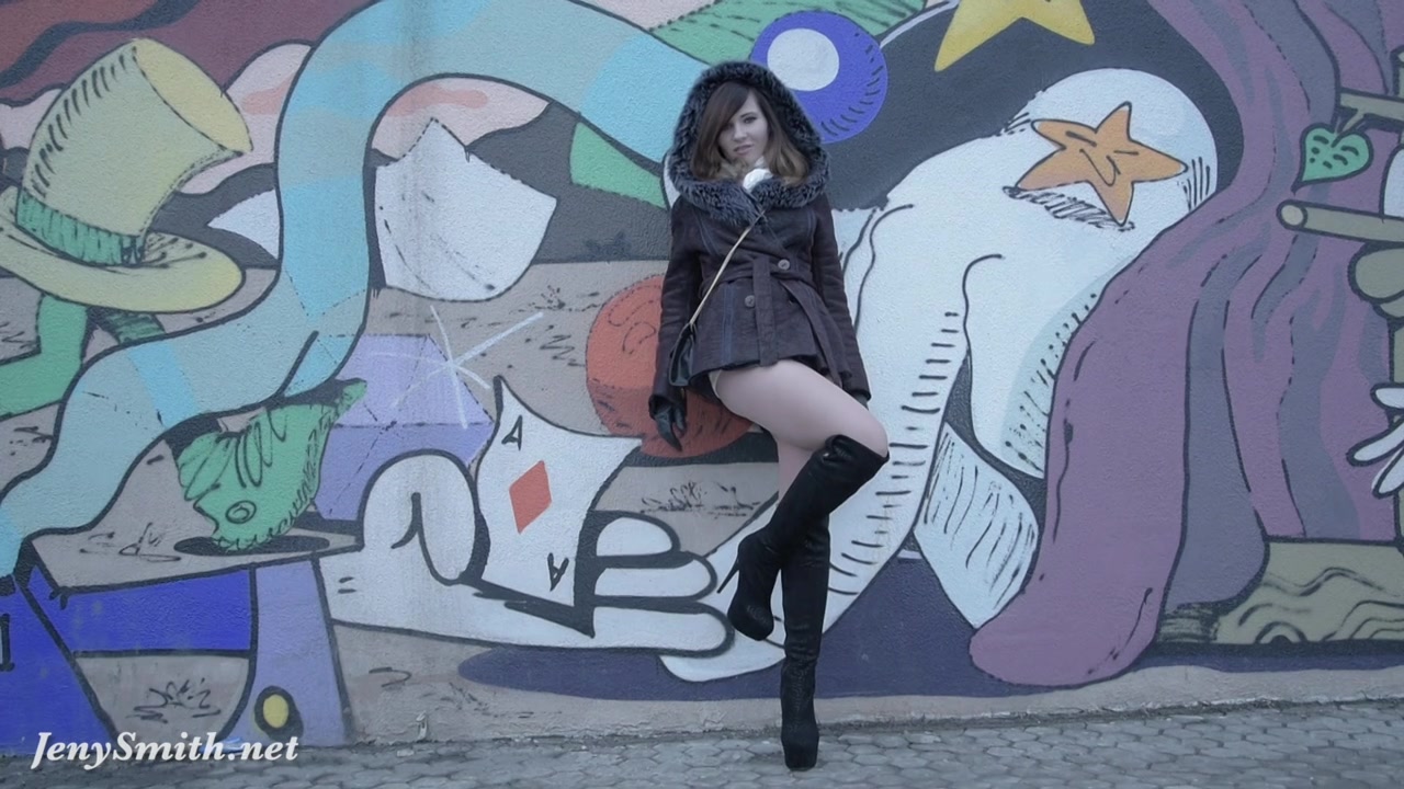 Jeny Smith pantyhose and high heels fetish