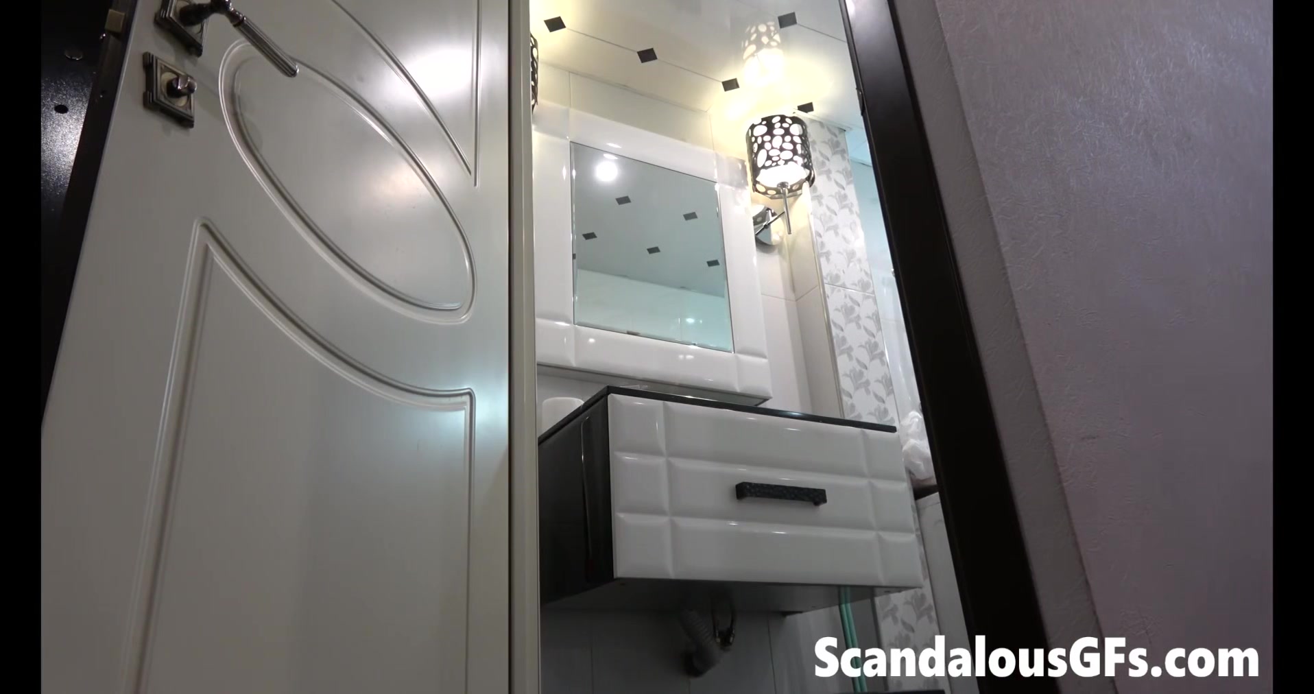Here's a nude video of my blonde babe in the bathroom