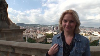 Tourist woman seduced and fucked for money