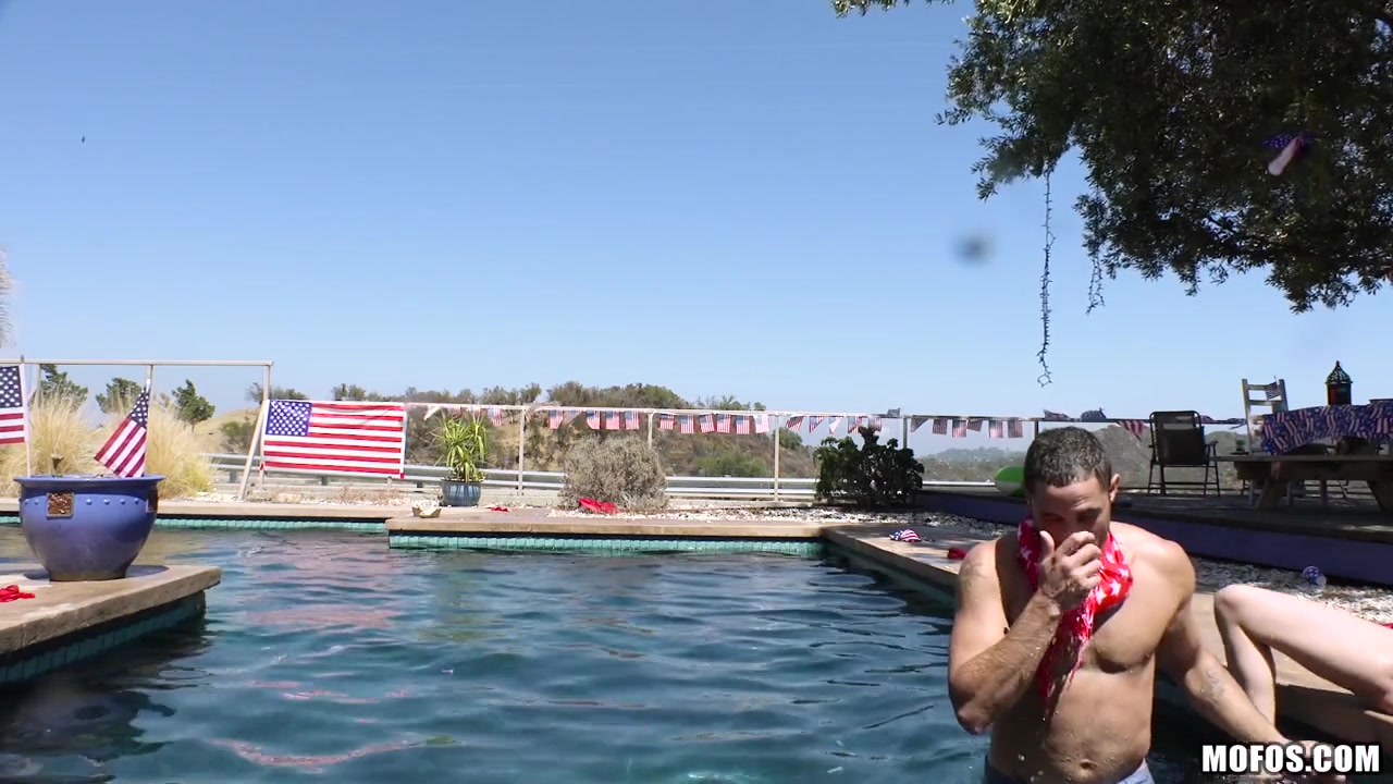 Blake Eden in Blonde's Outdoor Sex at the BBQ - IKnowThatGirl