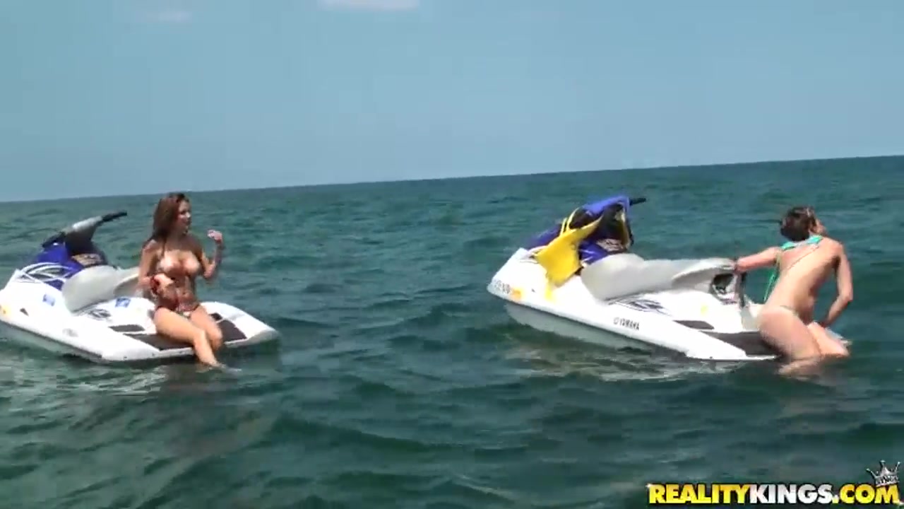 Lesbian dirty adventures at the beach and in the shower