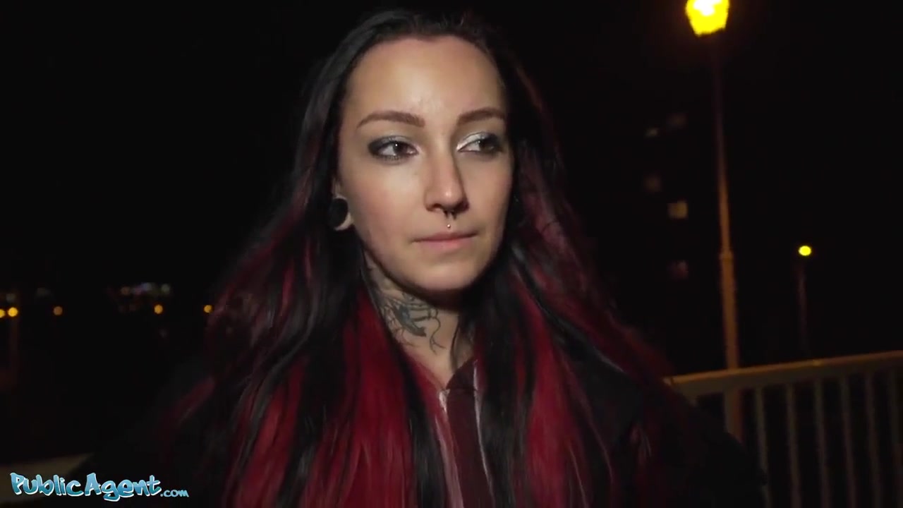 Skinny Emo Chick Takes Cash For Quick Fuck