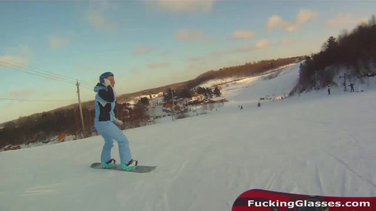 Fucking Glasses - Jessy Brown - Snowboarder chick loves cock