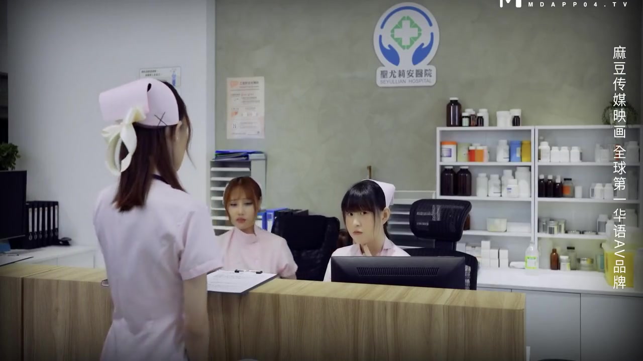 Md0180 - Creepy Doctor Convinces Two Young Asian Medicals Intern To Fuck To Get Ahead - Threesome Sex