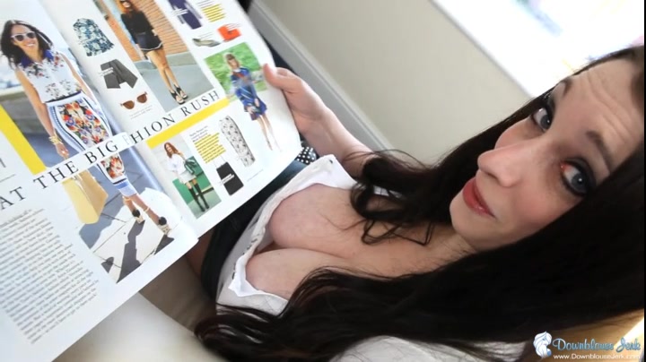 Gemma Lou in Tit Mag - DownblouseJerk