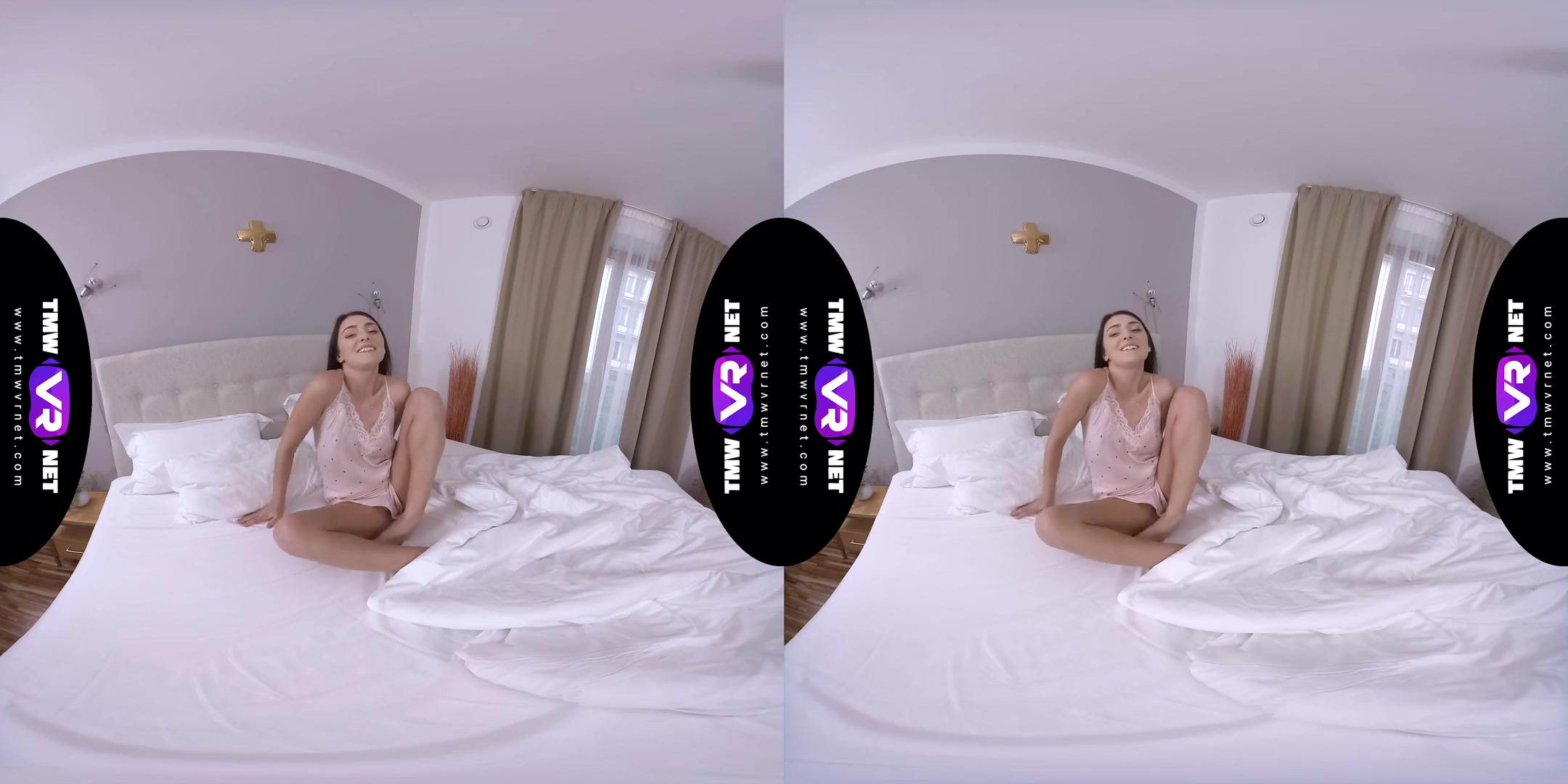 Dude Watches Cutie Masturbating - Sexy Virtual Girlfriend Katy Rose Solo on the Bed