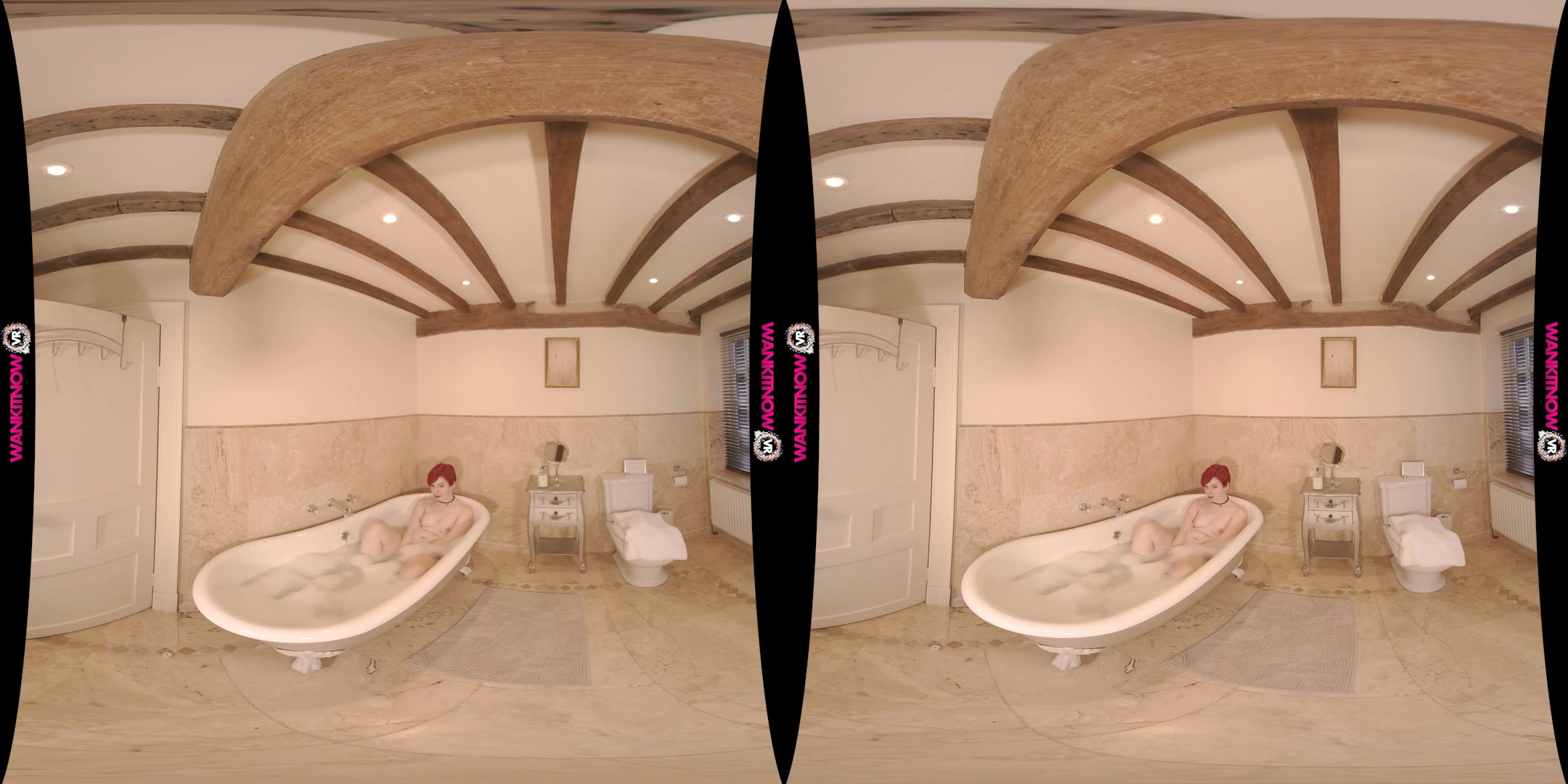 Bath time Submissive featuring Olivia Kinks - WankitNowVR
