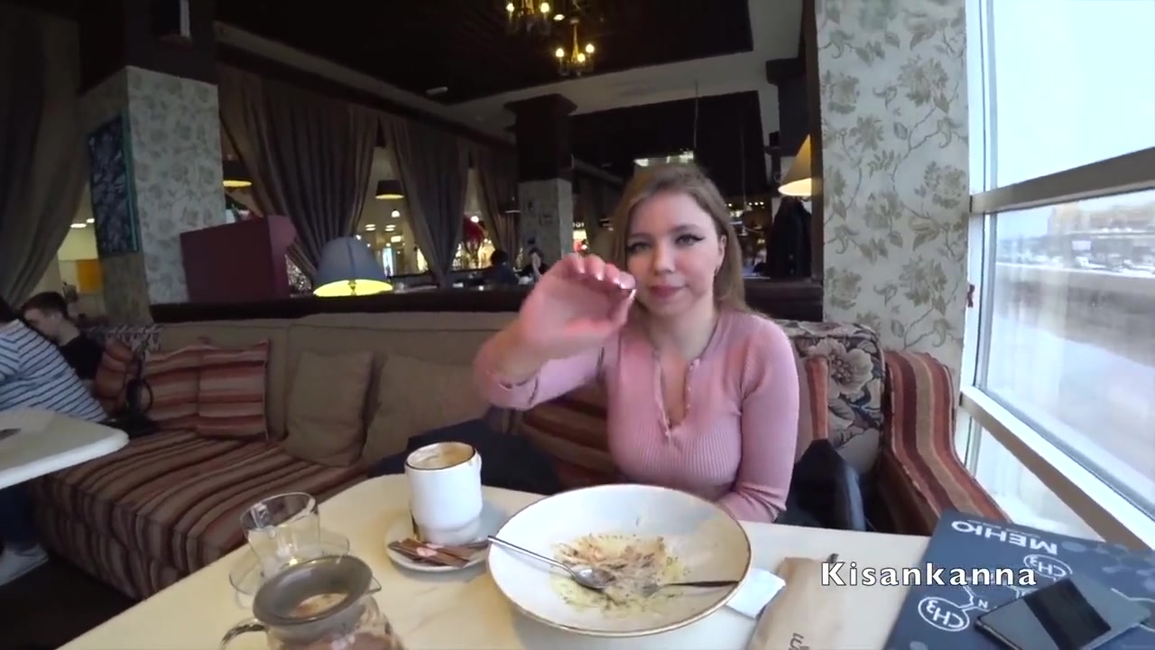 Kisankanna1 - Orgasm In A Restaurant