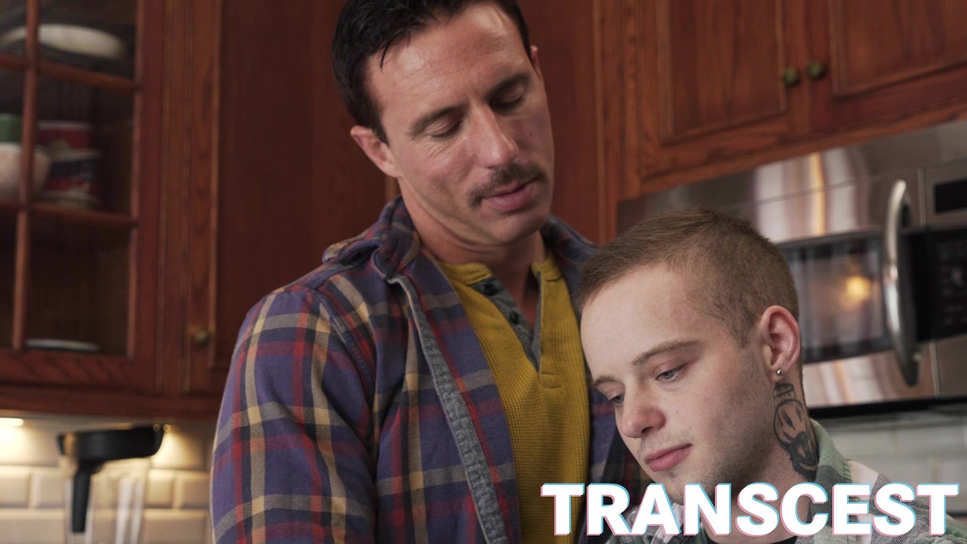 Transcest Horny FTM lad Asher James gets wet hole eaten out by DILF