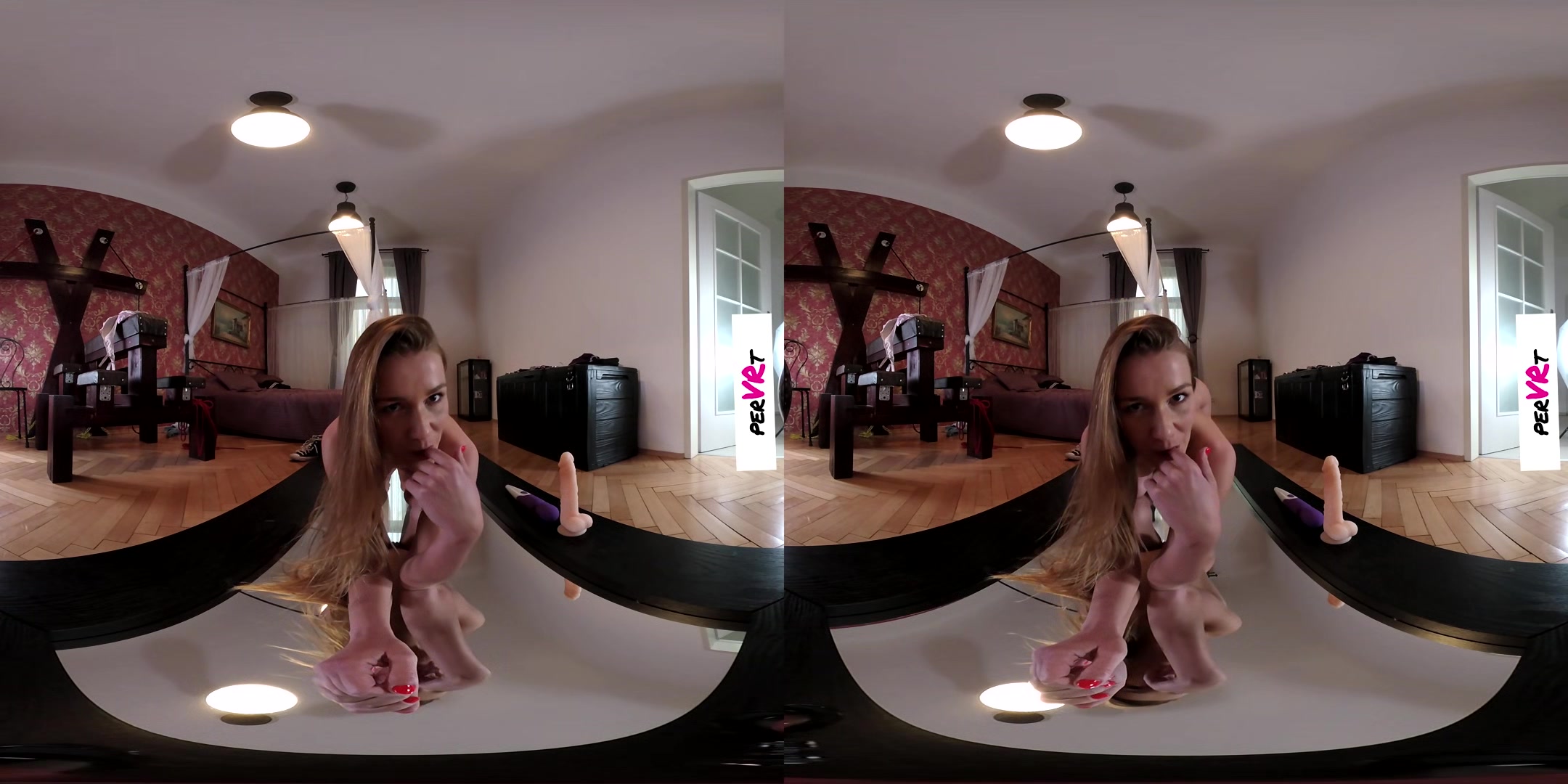 Alexis Crystal In The Kinky Flat - Ep. 1: The Mirror - Redhead Pornstar Toying Shaved Pussy