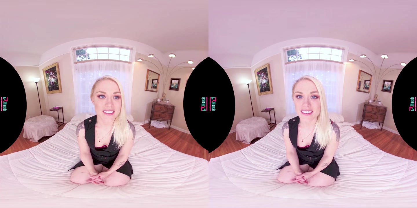 VRHUSH Ash Hollywood masturbates in POV VR