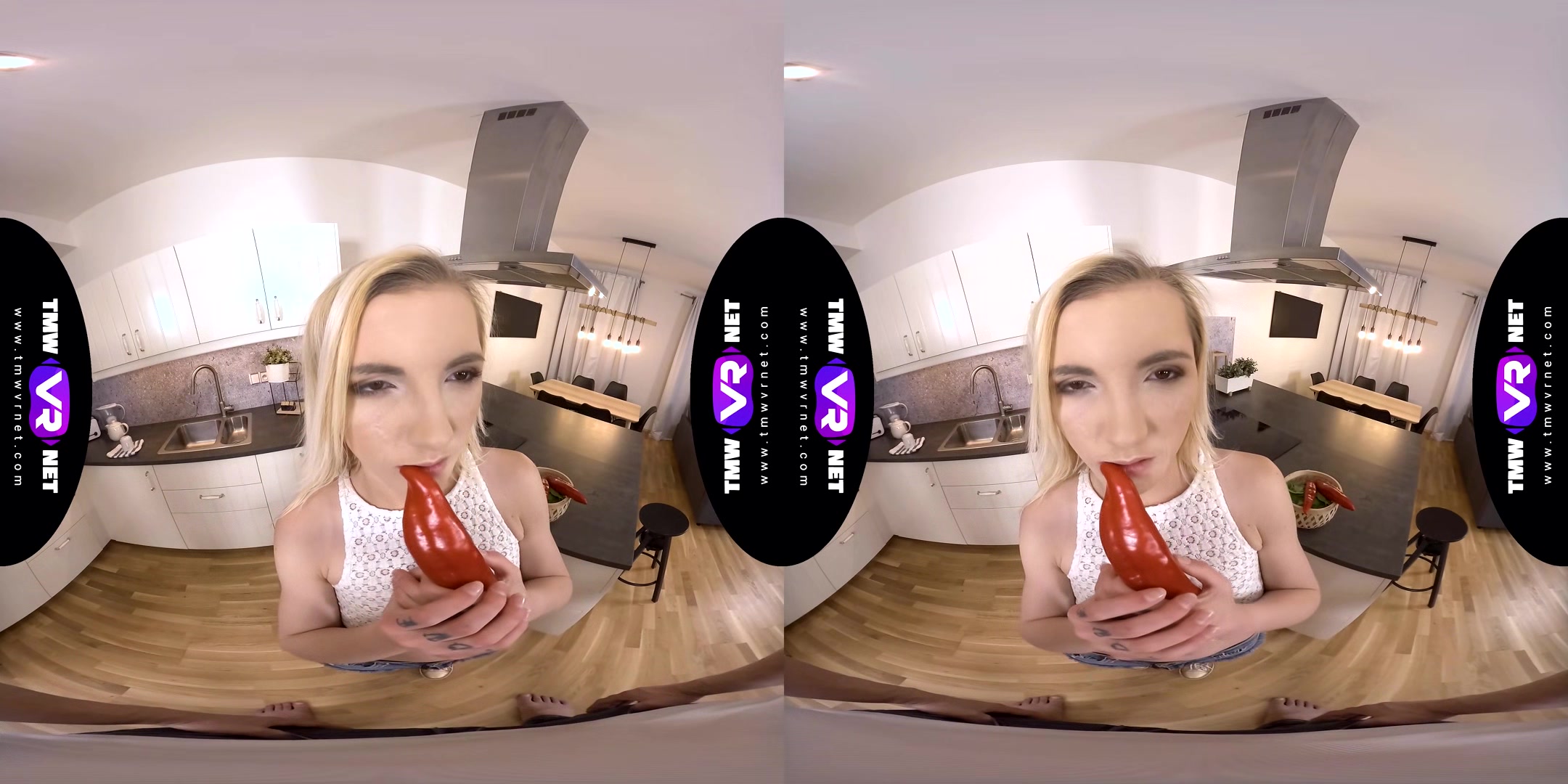 Hot Pepper Or A Big Pecker? - Teen Russian Babe Fucked Hard In The Kitchen