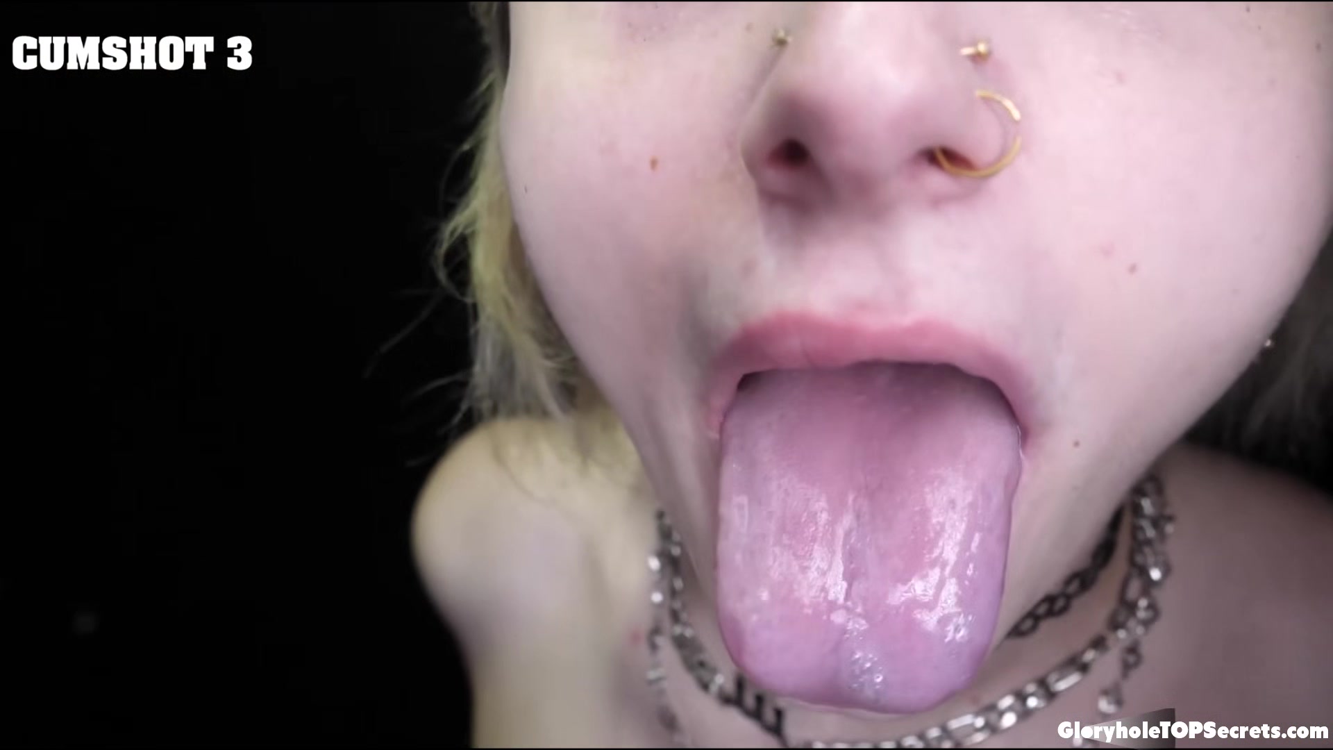 Evie and Honey swallowing 14 cumshots together!