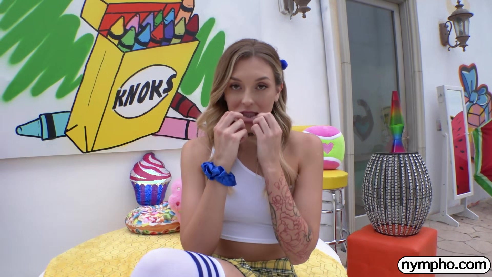 NYMPHO Filling hot blonde Charlotte Sins up with cum