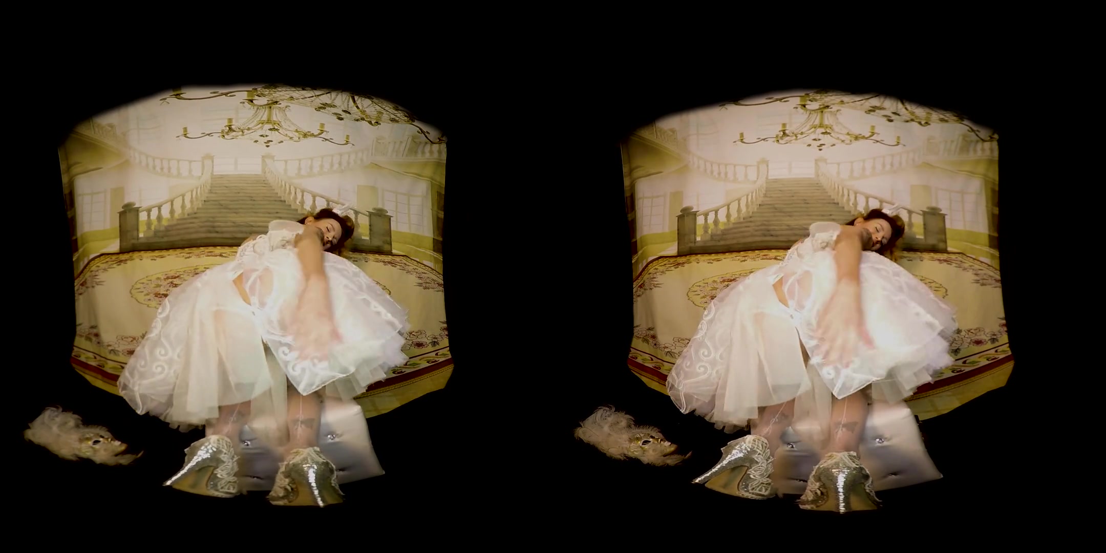 Slutty Bride Adelle Unicorn - Toying Solo Model Nylons
