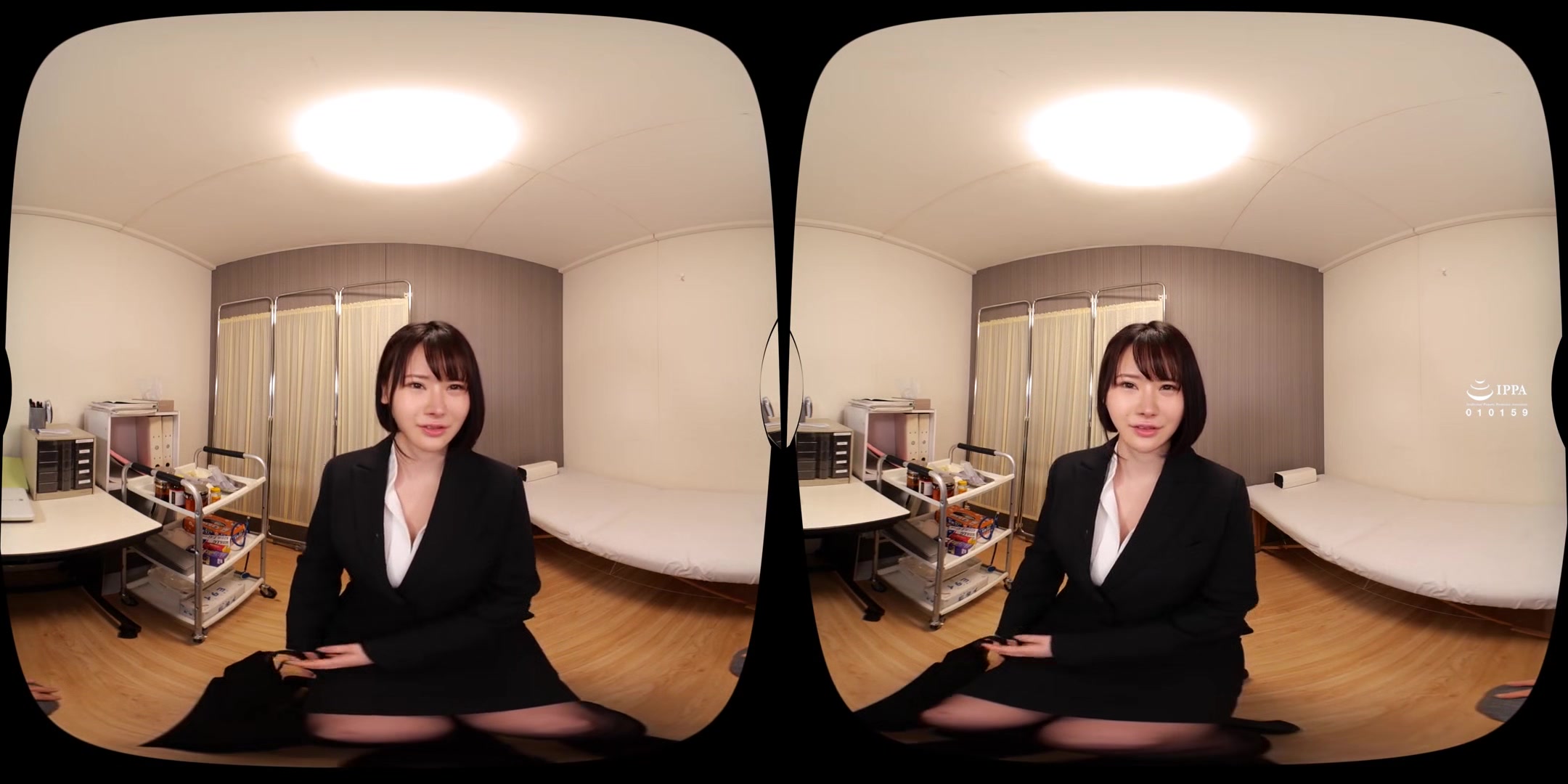 Health Examination Transformation at the Doctor's Office: Office Lady Edition; Big Tits JAV Idol Hardcore POV