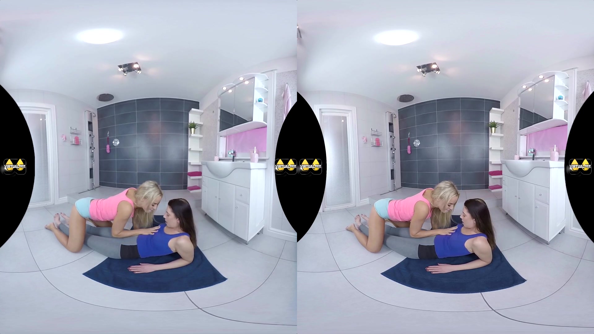 Therese Bizarre & Amy Pink in Clothed Golden Showers - VirtualPee