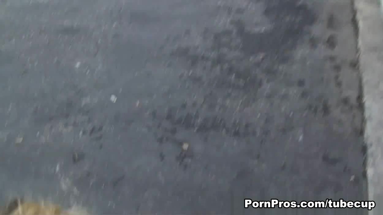Blonde Gives Dirty Blowjob In Public - PornPros
