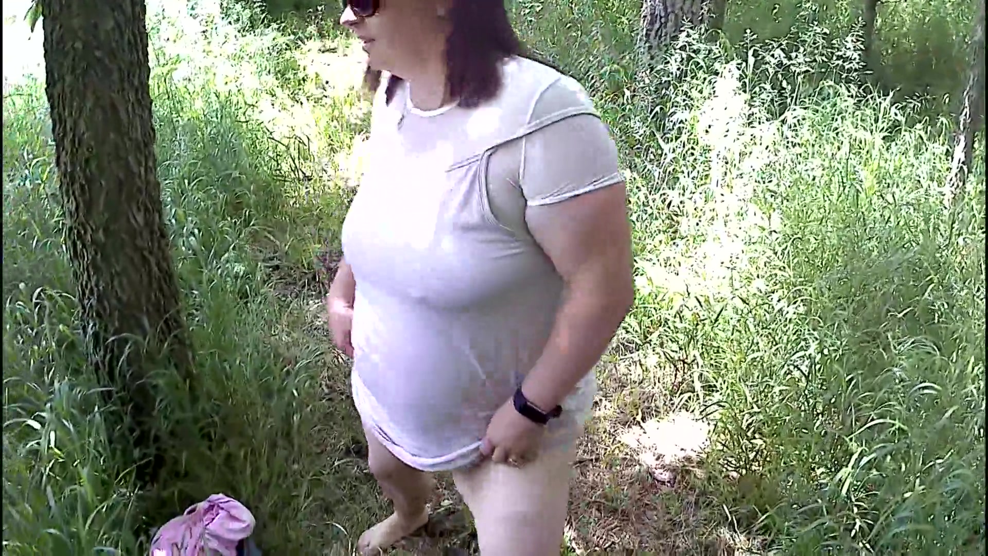 Sexy Bbw Exhibitionist Series 2 Woods And Carwash - Sexynebbw