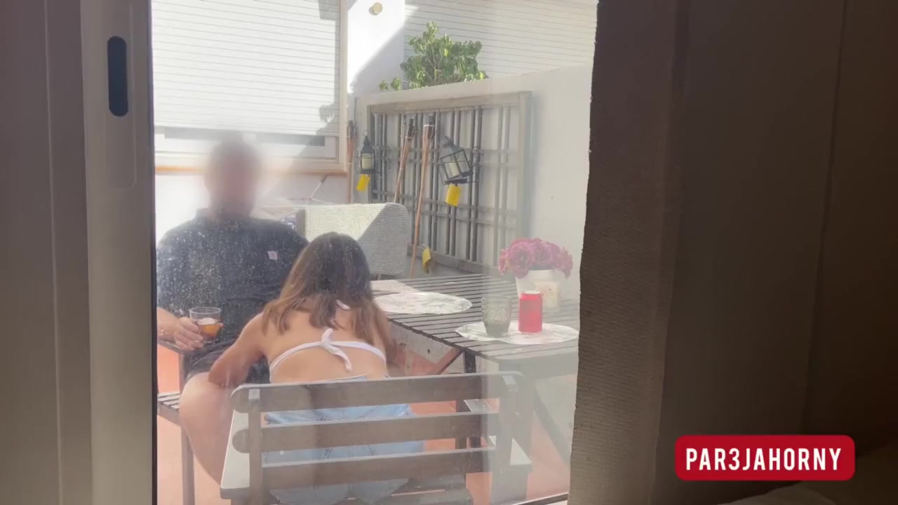 Dick Flash - Horny On Her Naive Husband With Neighbor Right After Blowing Him Mmf