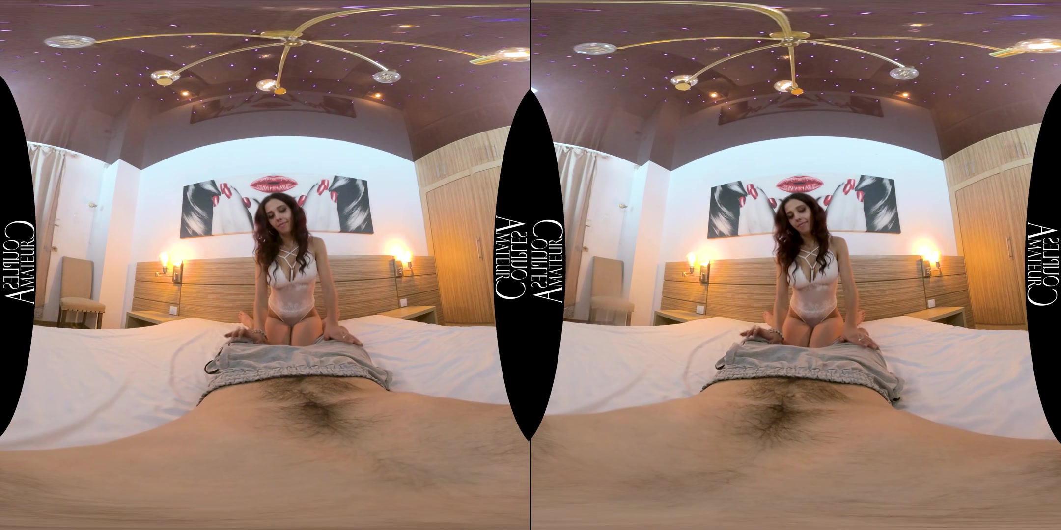 Horny And Shy Exercising Her Sexy Moves - AmateurCouplesVR