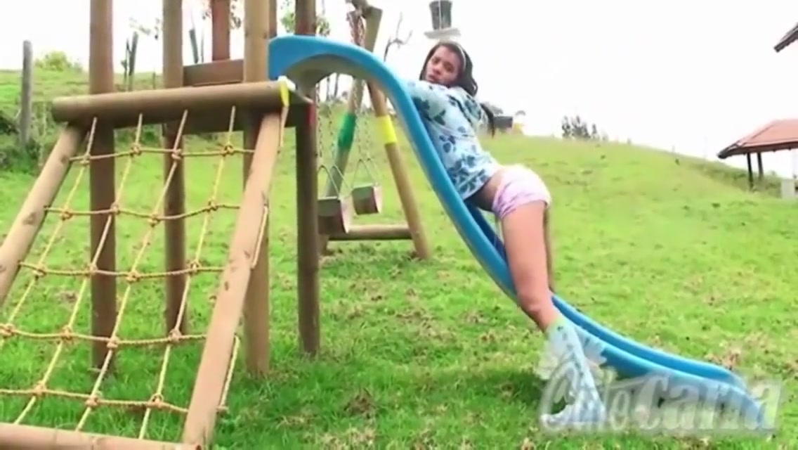 Cute Carla In Hot Tease Naked In Playground Outdoor 6 Min
