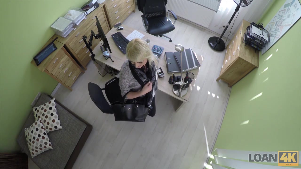 LOAN4K. Passionatre fucking on the table in office of loan manager