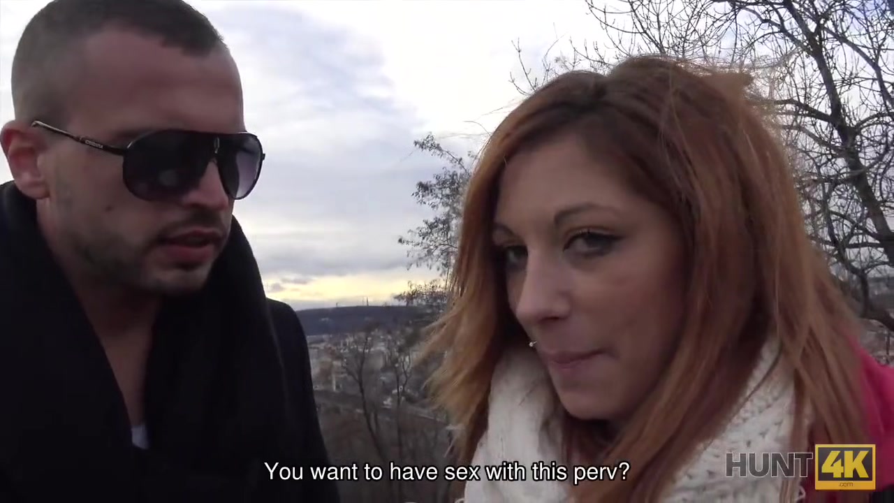 HUNT4K. Awesome Jenifer Red satisfies stranger and earns some cash