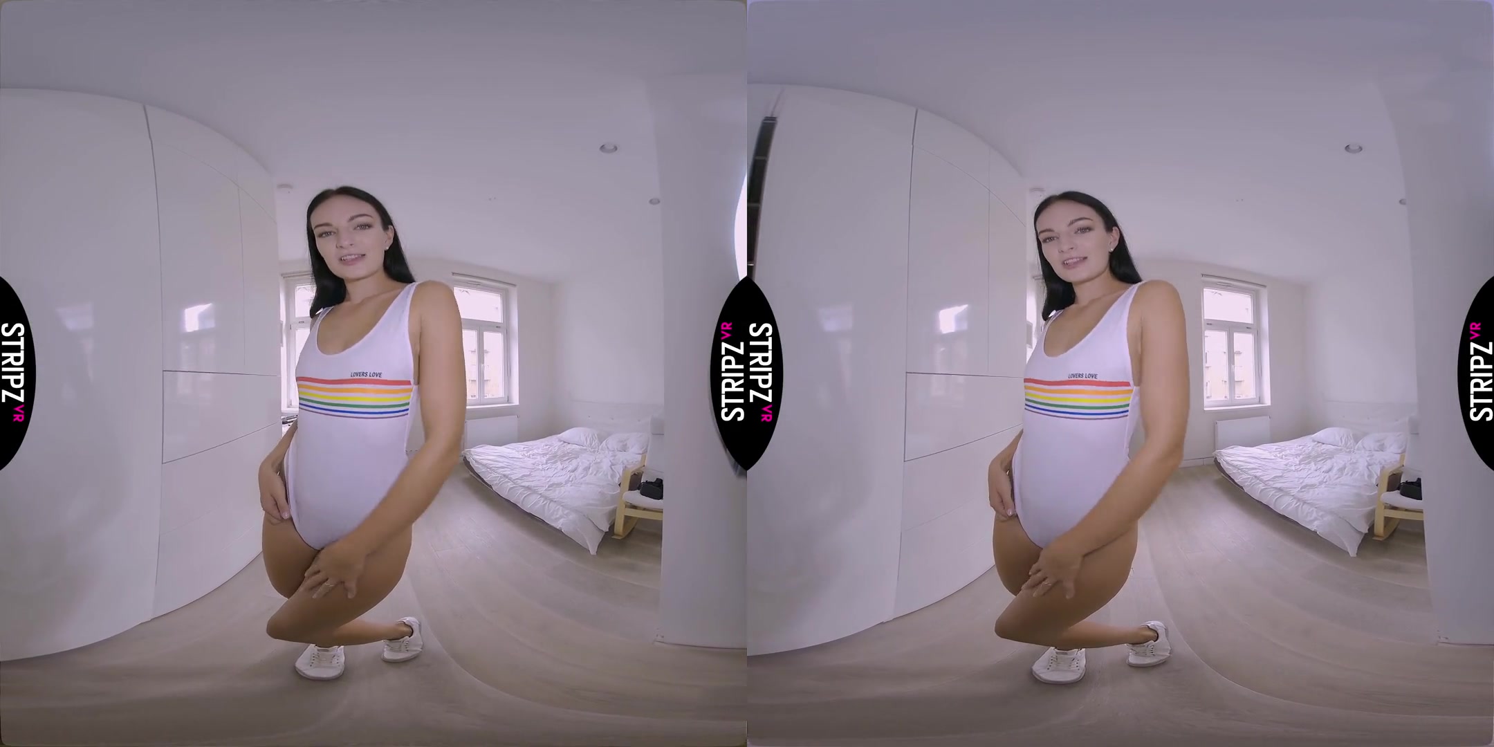 Lovers Love - Cute Babe Solo Striptease and Masturbation