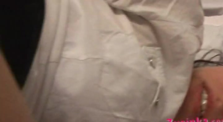 Amateur Zuzinka plays with two dildos