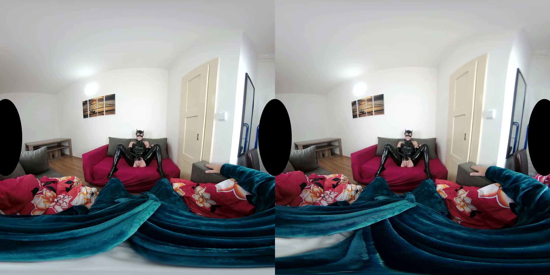 Mina K: Latex Pussycat - Fetish Gear VR POV - SexLikeReal