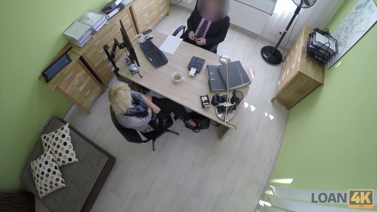 LOAN4K. Passionatre fucking on the table in office of loan manager