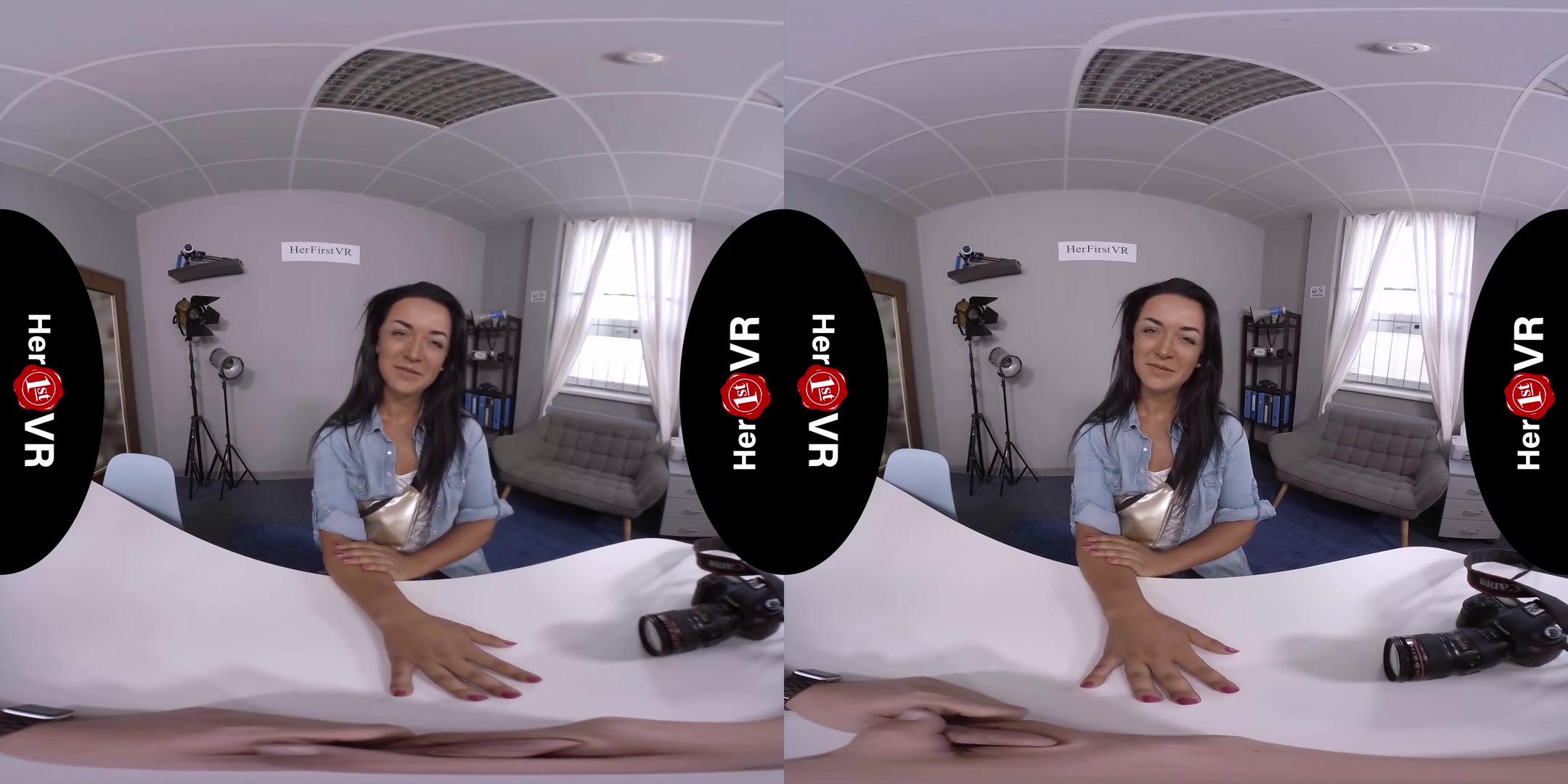 Zuzu Sweet - VR Casting - Shaved Amateur Striptease POV Fuck
