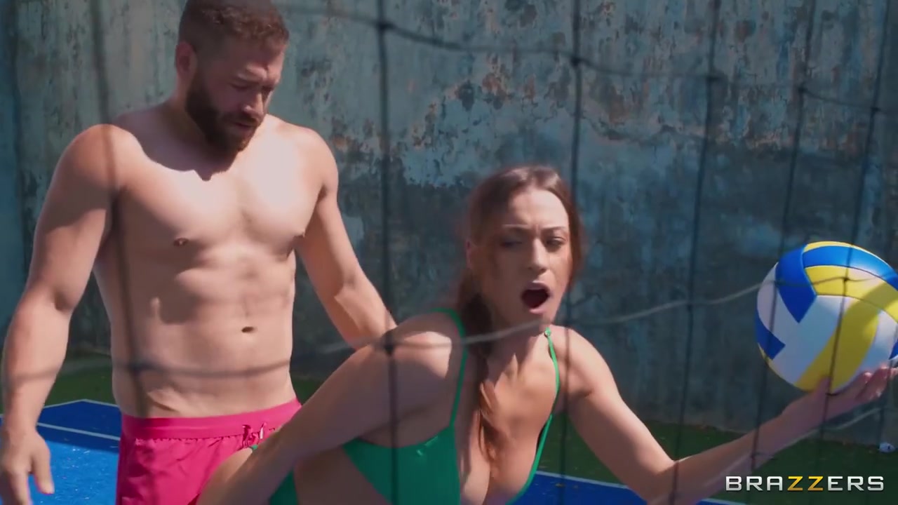 Xander Corvus And Josephine Jackson In After Playing Volleyball Gets Pounded On The Court