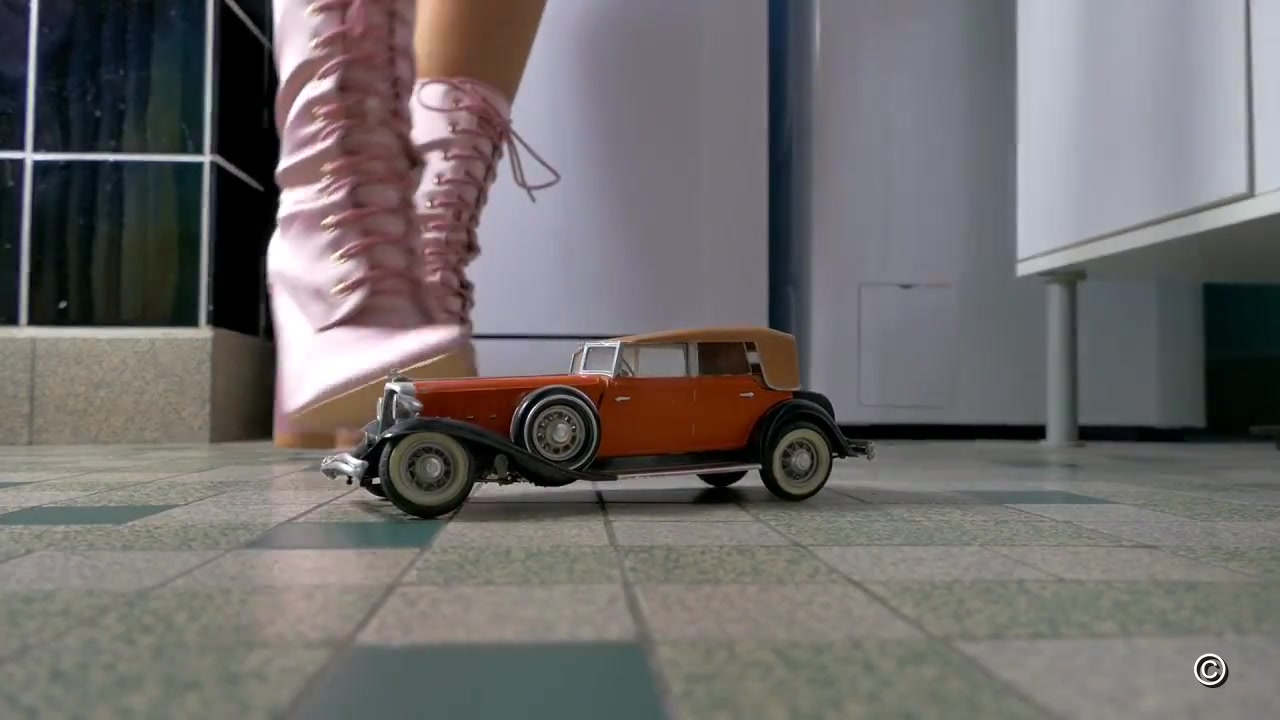Classic Cars In Women's Hands