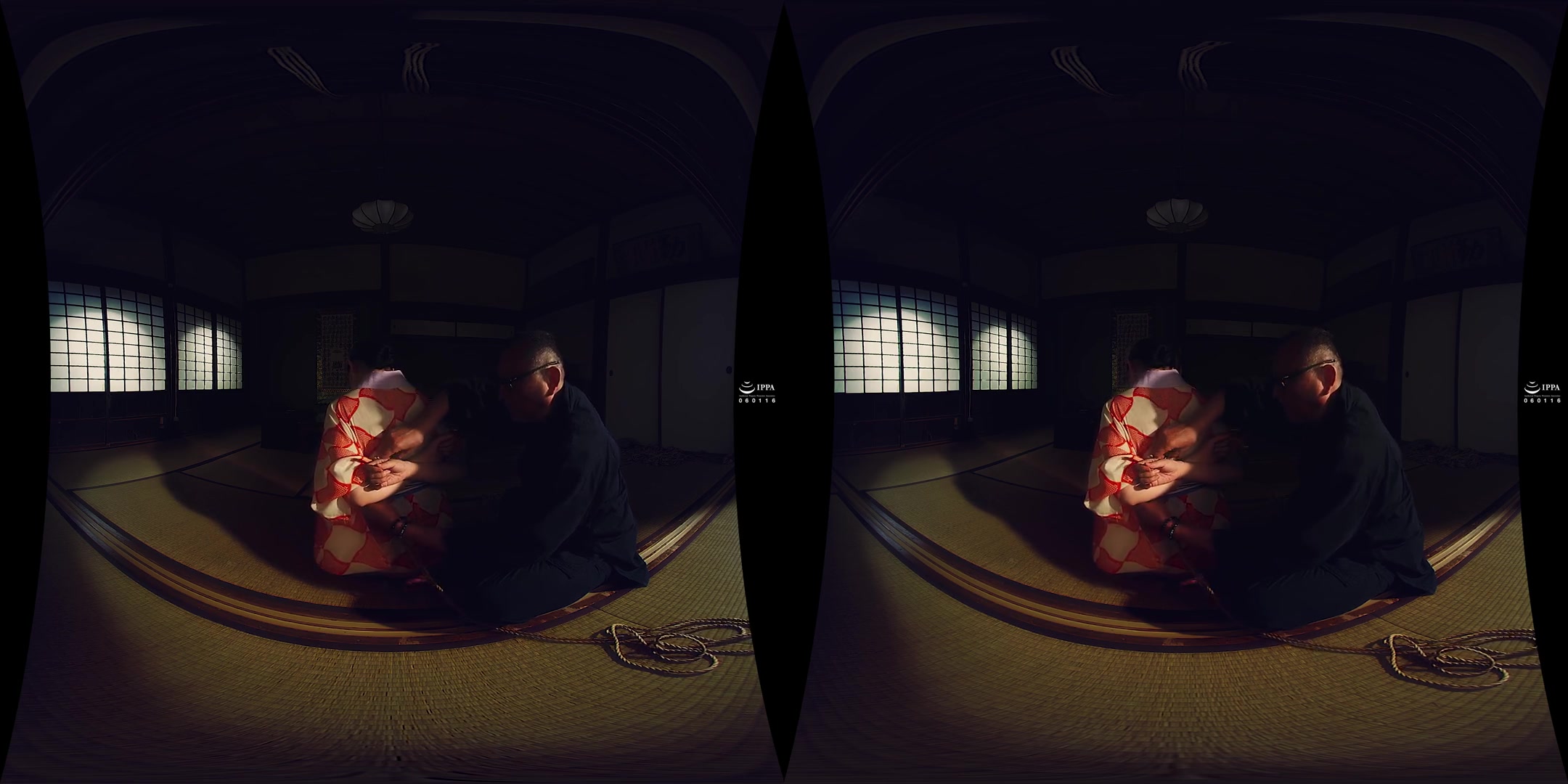 Bondage VR: Binding Her Thighs and Legs; Traditional Japanese Rope Bondage Shibari 3D VR