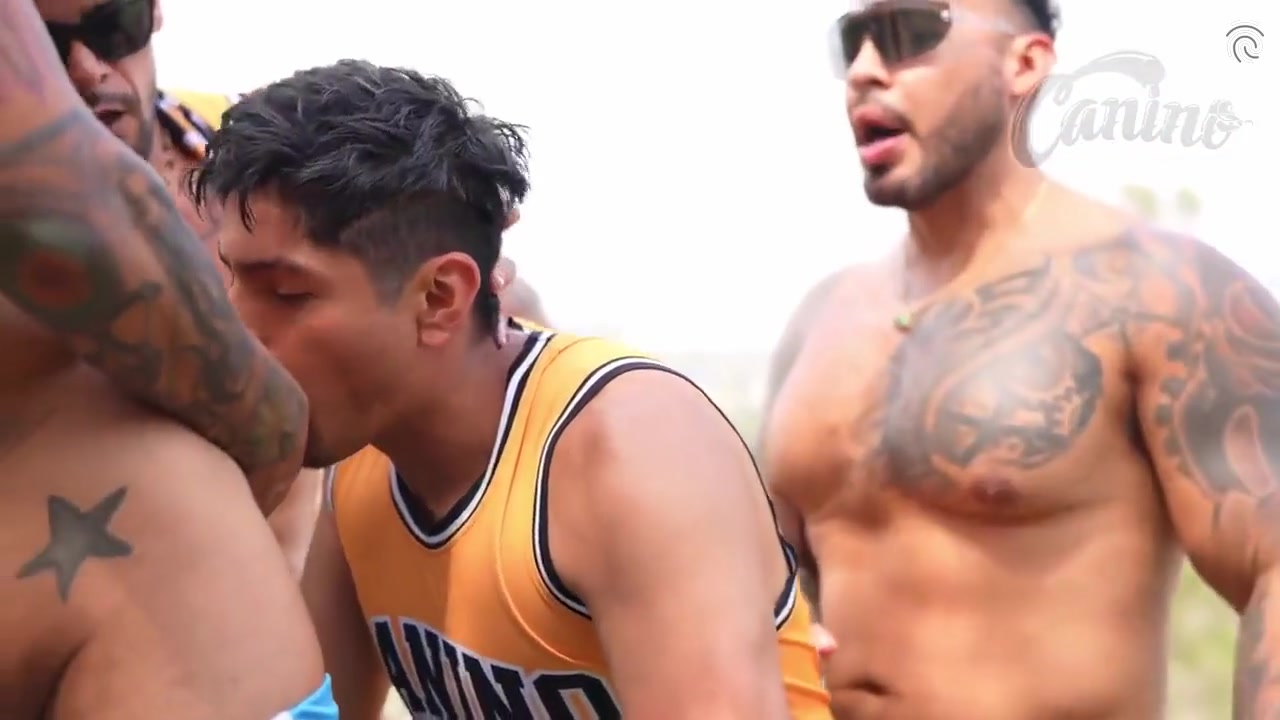 A Wild Gangbang Walking