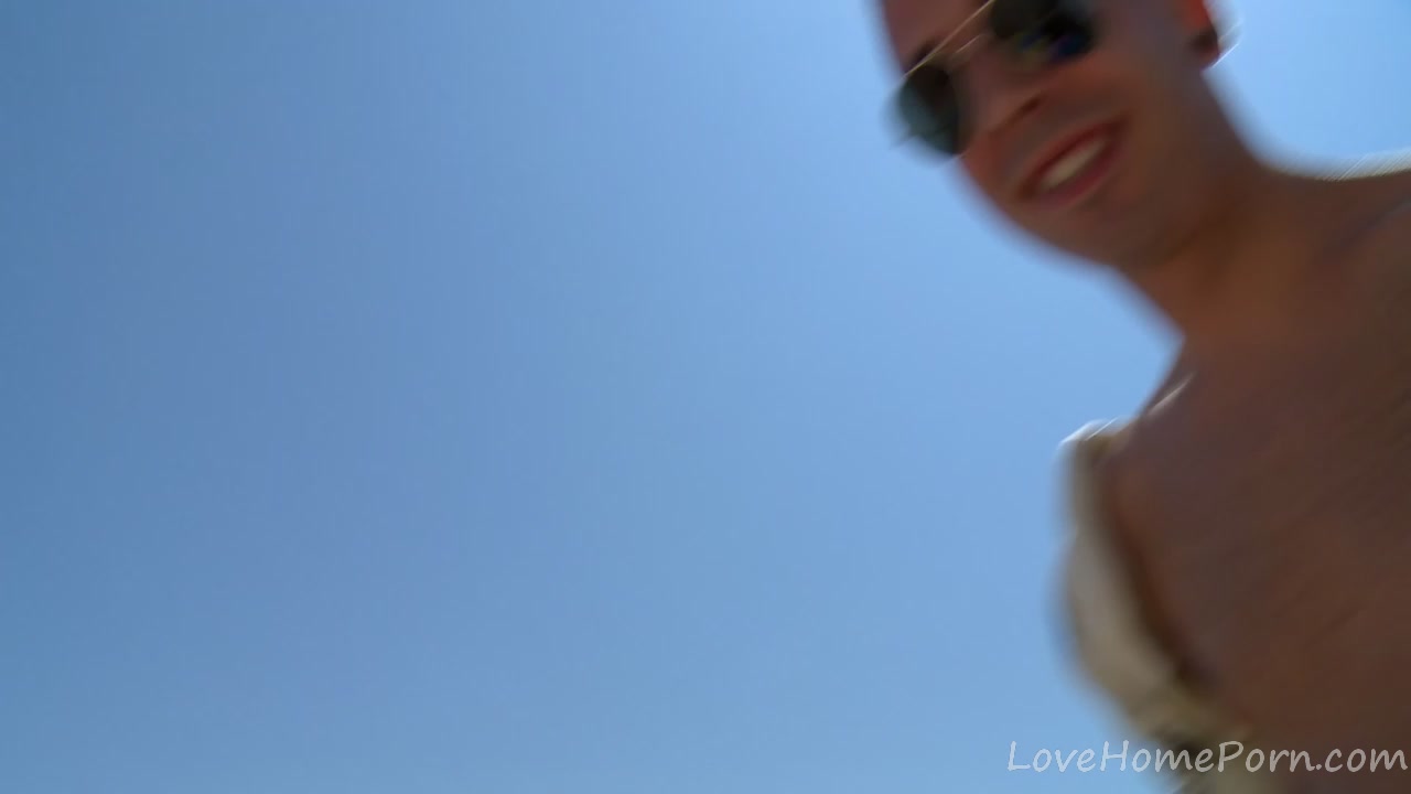 Long-Haired Beauty Rides Cock At Beach