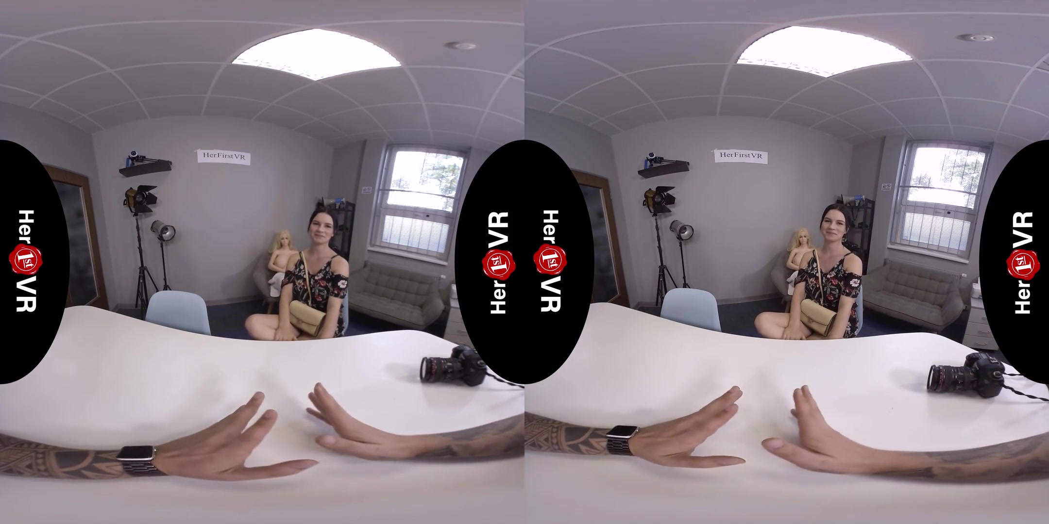 Katarina Rina - VR Casting - Thick Amateur Shaved First Time