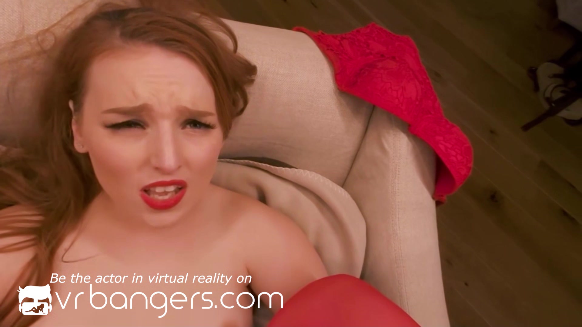 VR BANGERS Redhead pinup housewife cheating on husband
