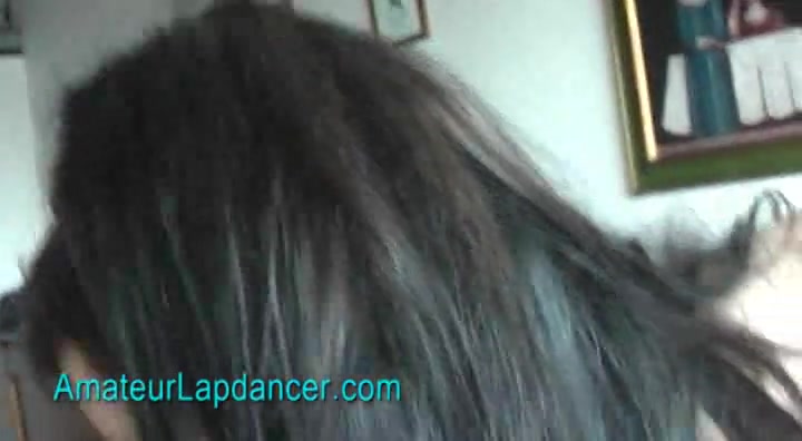 Gothic lesbians lapdance on horny guy