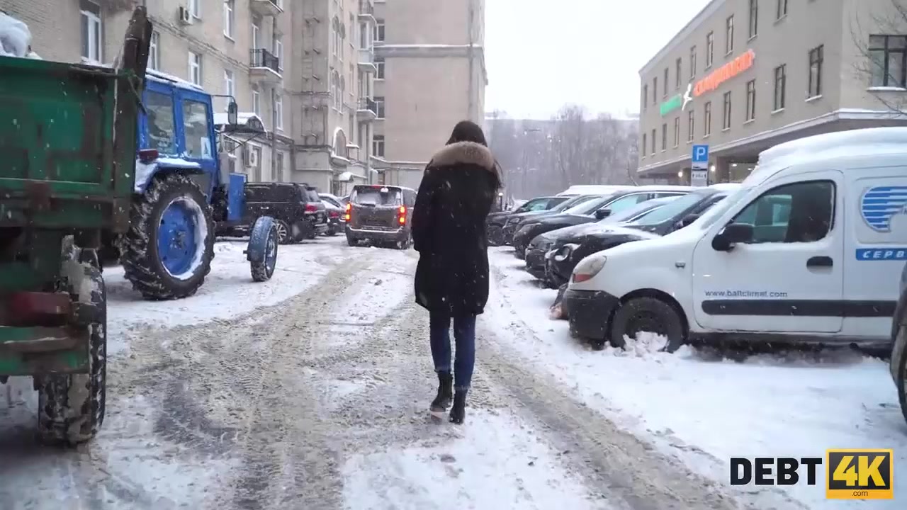 Debt4k. Juciy pussy of teen 18+ girl costs enough to close debt for a cool car