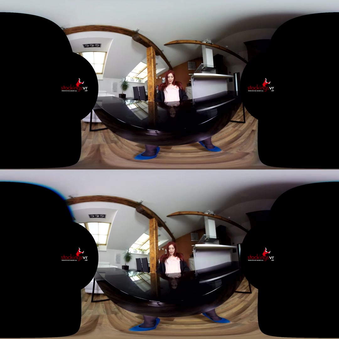 Kattie Gold in Under My Desk Katy Gold - StockingsVR