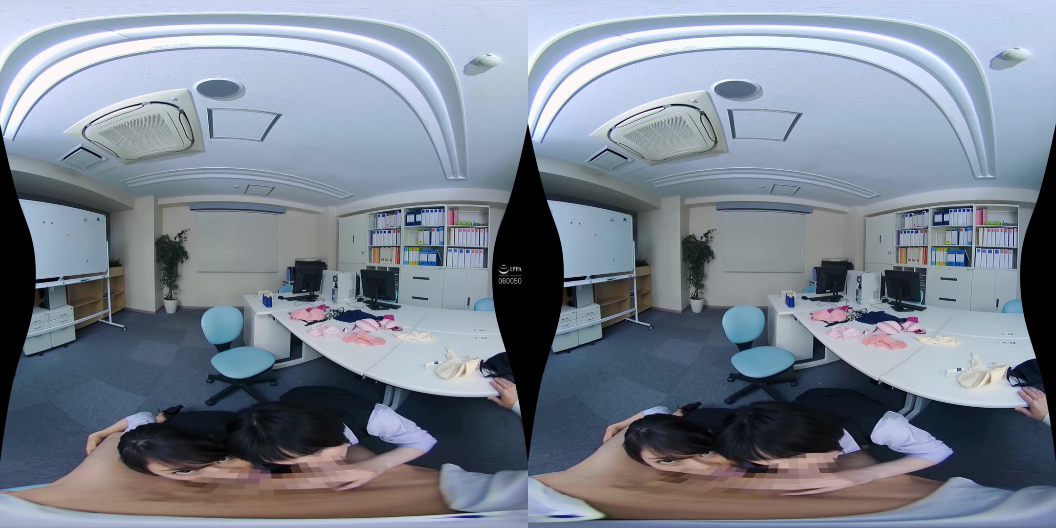 Your New Life at the Company with Only Horny Women - FFFM Office Sex Asian Foursome