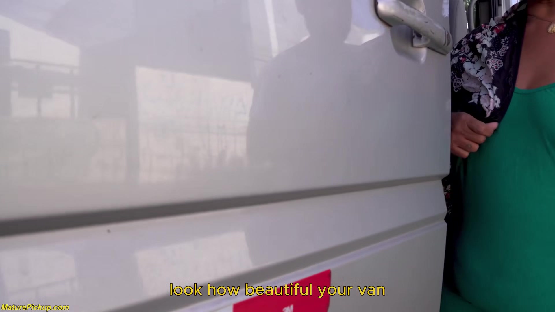 Grannys First Anal Threesome In A Van
