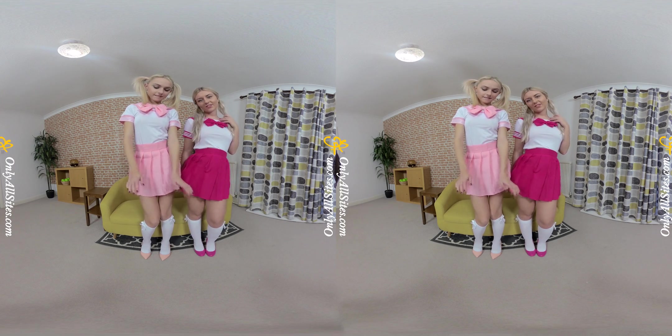Chloe Toy and Elle H - Cute Lesbian Teans Tease You