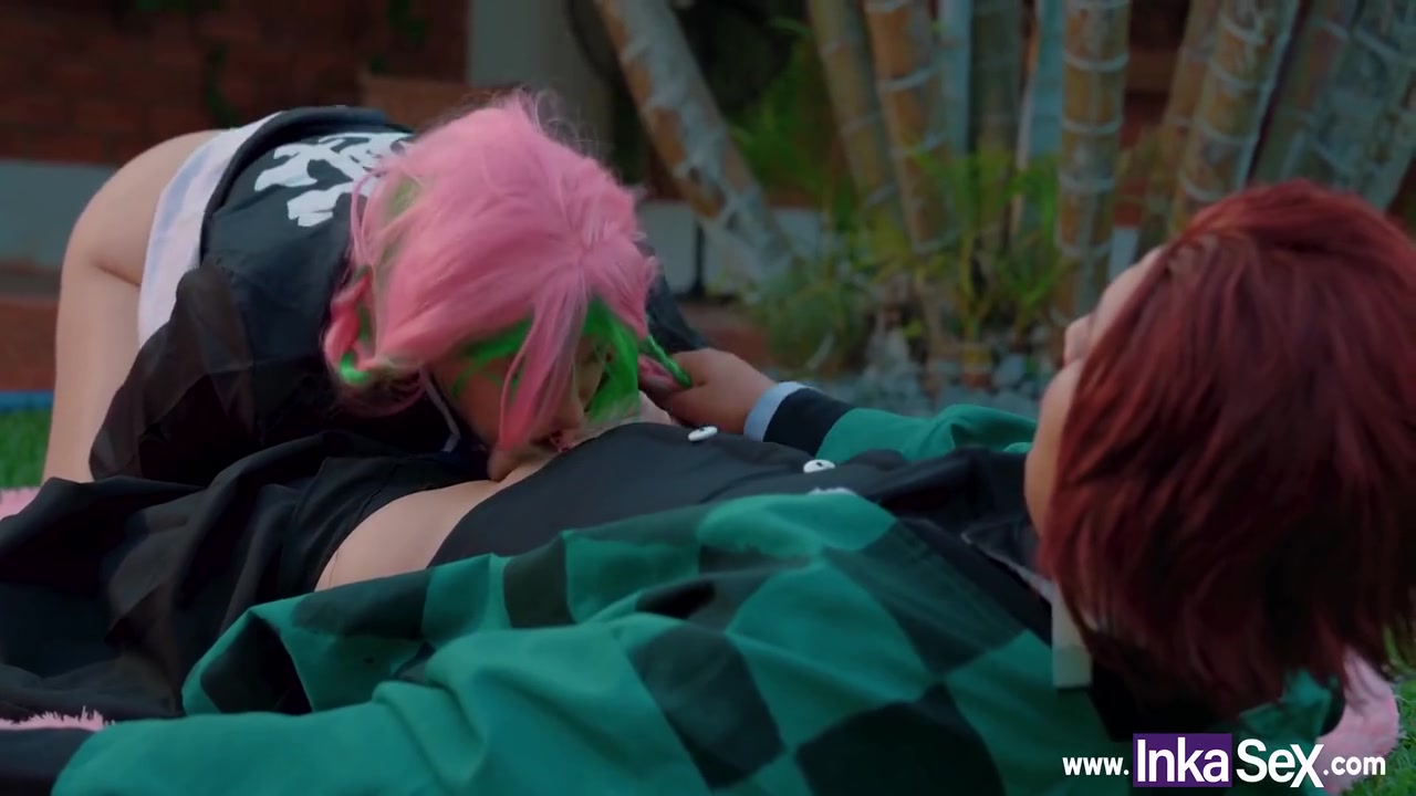 Innocent Mitsuri Gets Tremendous Anal From Tanjiro And Fills His Face With Milk With Victoria Camargo