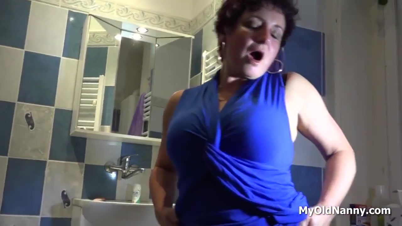 Hot Granny Plays With Her Big Tits