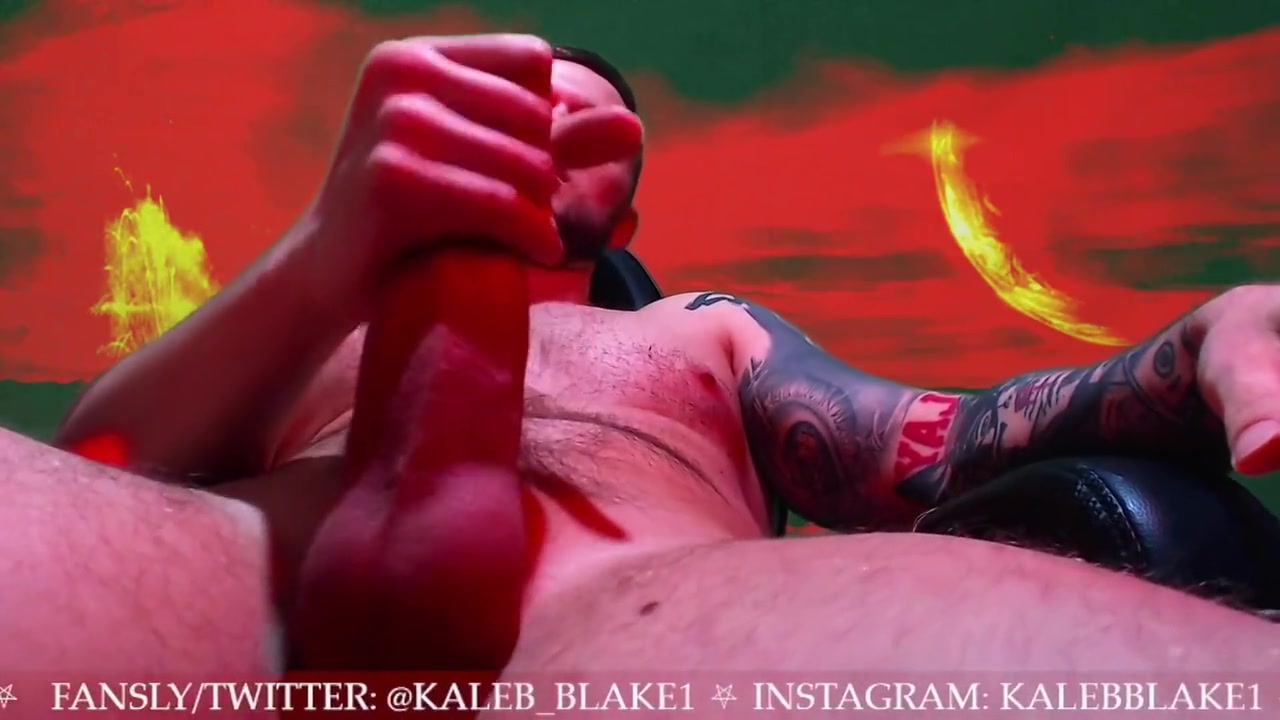 Master Kaleb Blake1 Jerking Off His Cock On