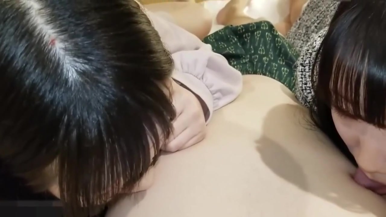 Threesome Of An 18-year-old Black-haired Japanese Beauty. She Has A Blowjob And Creampie Sex With Shaved Pussy. Uncensored